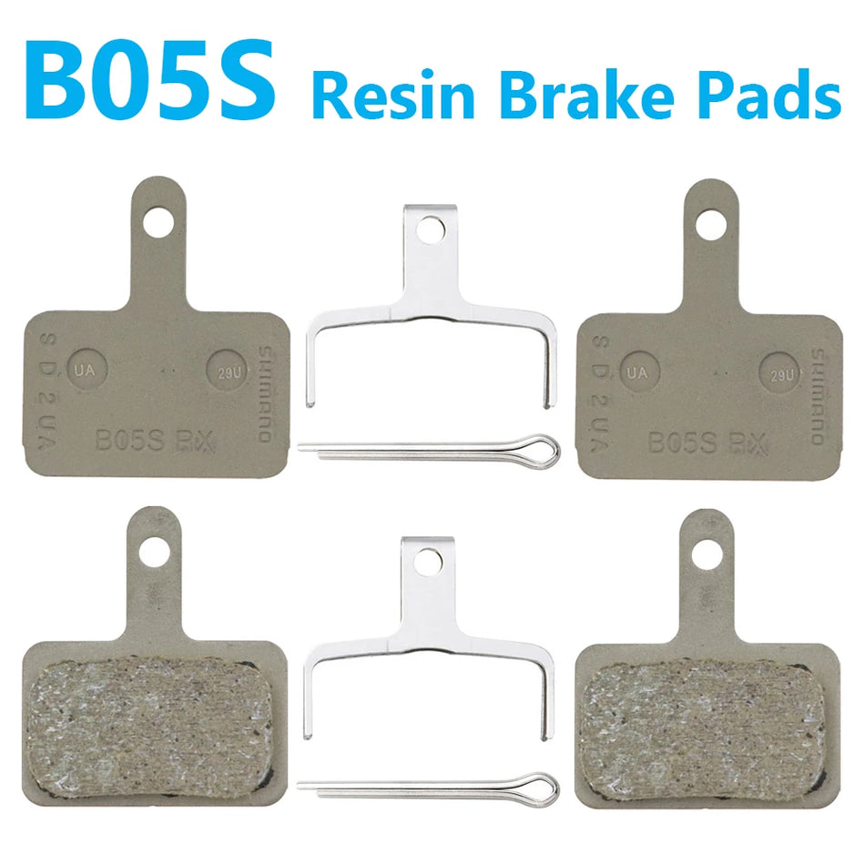 Resin Organic Disc Brake Pads for 2-Piston MTB Hydraulic Brakes, Low Noise, Wear-Resistant, Smooth Modulation