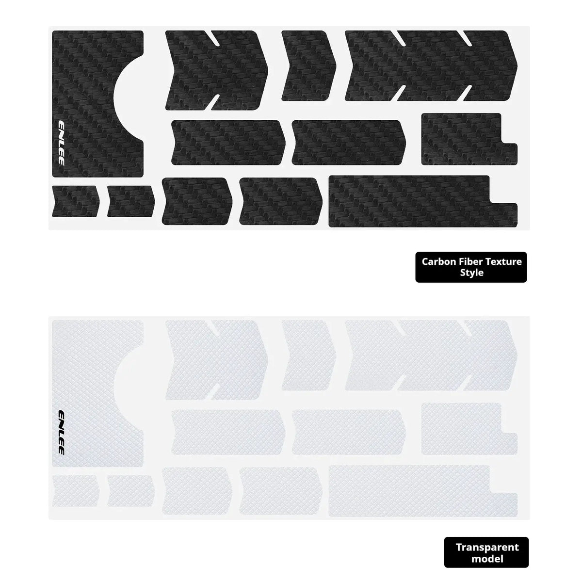 ENLEE carbon fiber textured bicycle protection sticker wear resistant frame tape customized foldable bicycle protection sticker by InterCyprus Trading Ltd