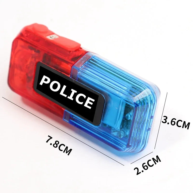 LED Red and Blue Warning Shoulder Light &ndash; Waterproof Battery