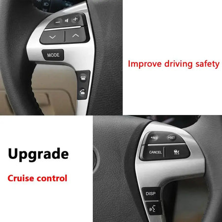 Steering Wheel Cruise Control Switch Phone Volume Mode Buttons For Toyota HILUX VIGO KUN2* 2011-2015 by InterCyprus Trading Ltd