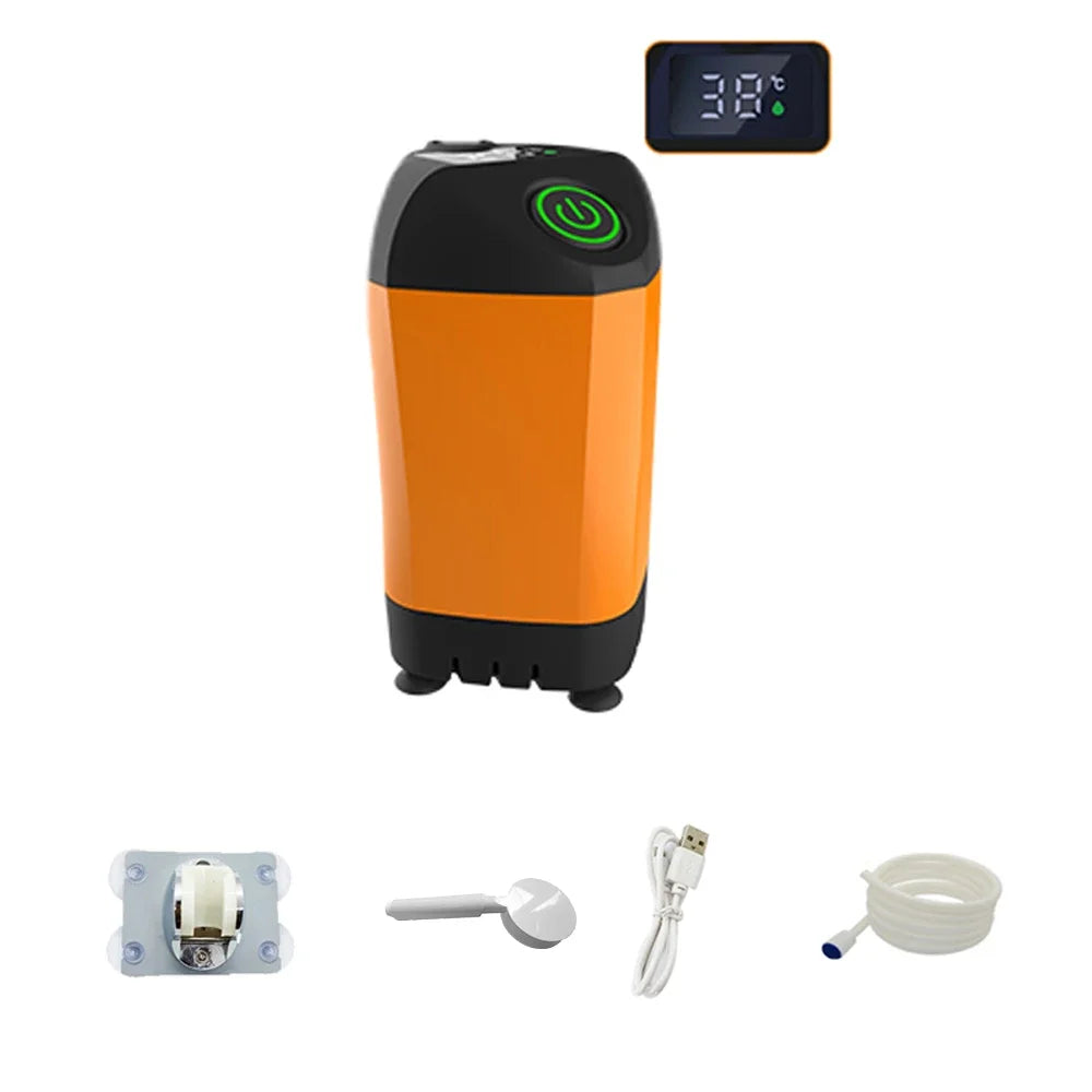Portable Rechargeable Electric Shower Pump &ndash; Convenient USB Powered Design Digital Display