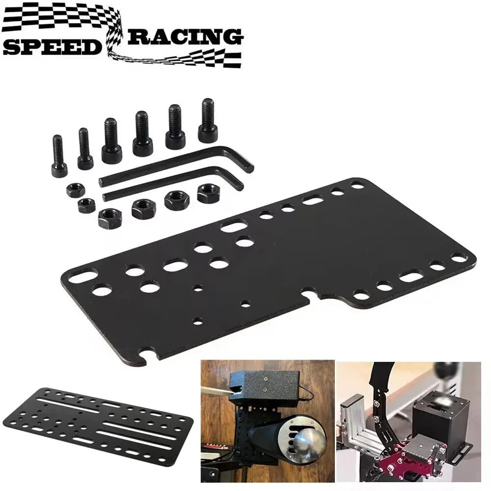 PC USB Handbrake Plate Drift Adapter Board Mount Bracket Plate For SIM Racing Game Logitech G25/27/29 T500 (ONLY Plate) by InterCyprus Trading Ltd
