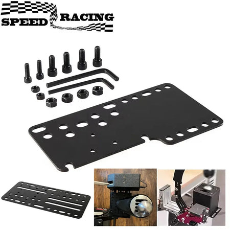 PC USB Handbrake Plate Drift Adapter Board Mount Bracket Plate For SIM Racing Game Logitech G25/27/29 T500 (ONLY Plate) by InterCyprus Trading Ltd