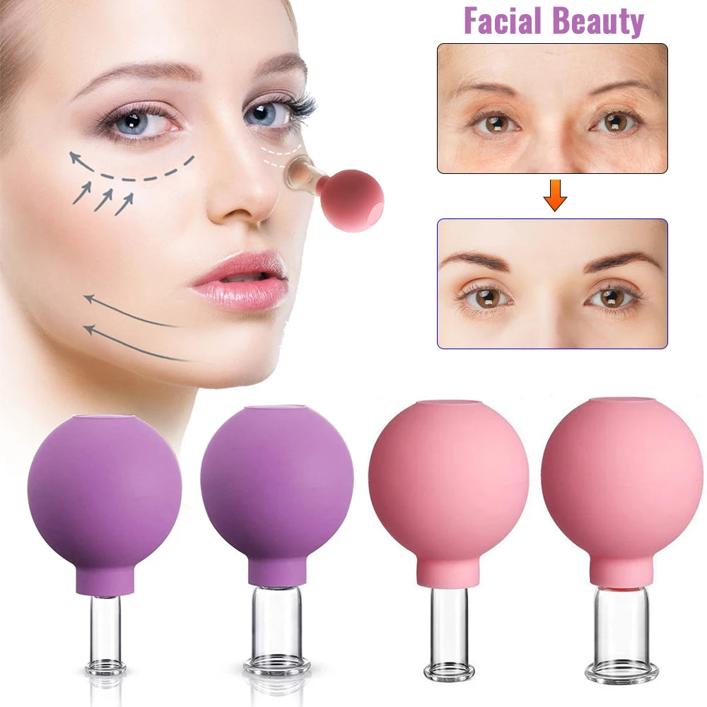 Vacuum Cupping Glass Jar &ndash; Gentle Facial Suction Massage