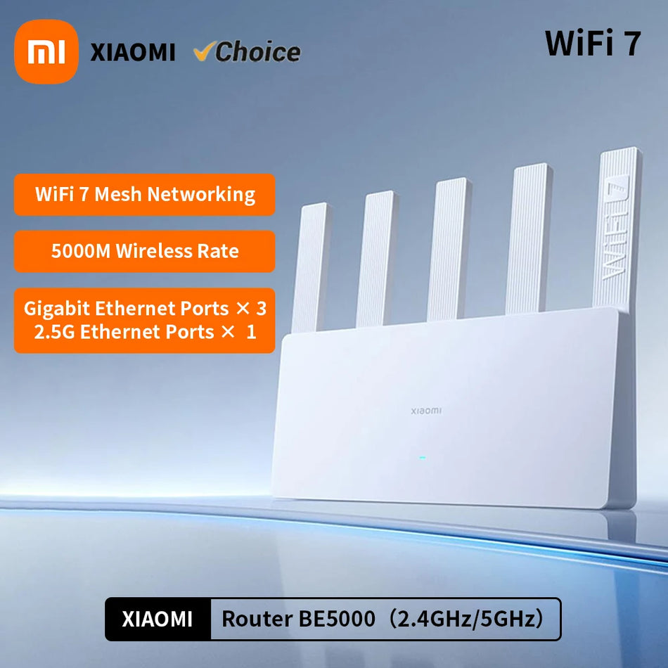 Xiaomi Router BE5000 Wi-Fi 7 Dual-Frequency Mesh with 2.5G Port