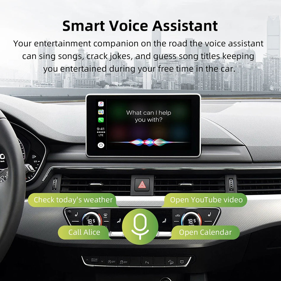 Audi A4/A5/Q5 Draadloze CarPlay Module 2008-2018, 6.5/7Inch MMI 3G, Android Auto