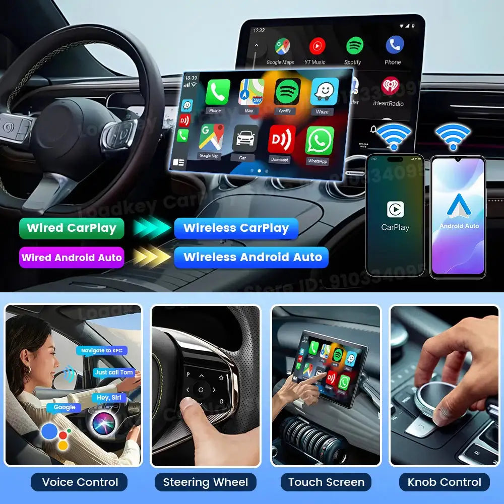 Carlinkit 2 In 1 Wireless CarPlay And Android Auto Adapter