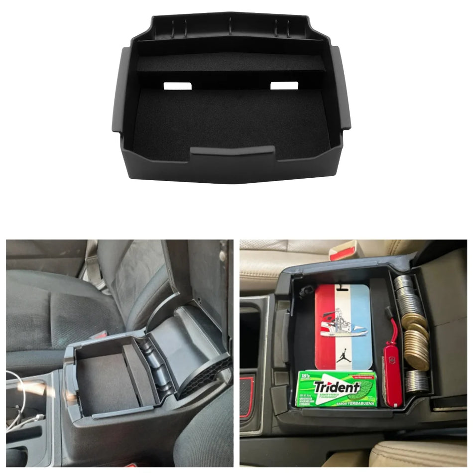 Armrest Storage Box For Honda CR-V, ABS Plastic Car Organizer With Rubber Backing