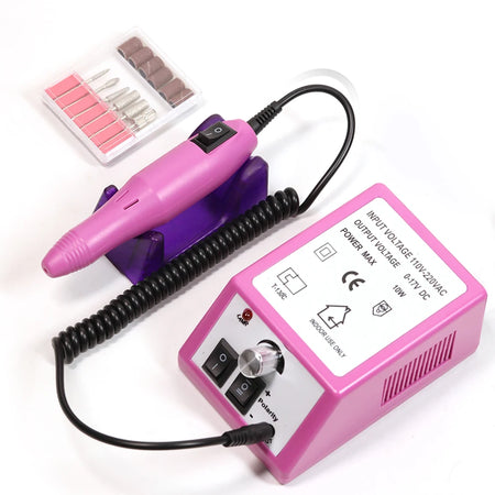 YIKOOLIN Electric Nail Drill Machine &ndash; High Speed 20000 RPM Rose Red / EU