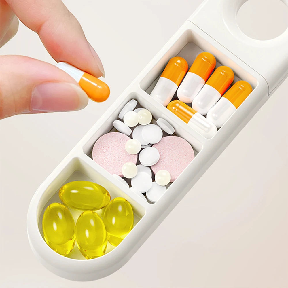 Portable Divided Pill Case &ndash; Waterproof Seal for Medication Safety