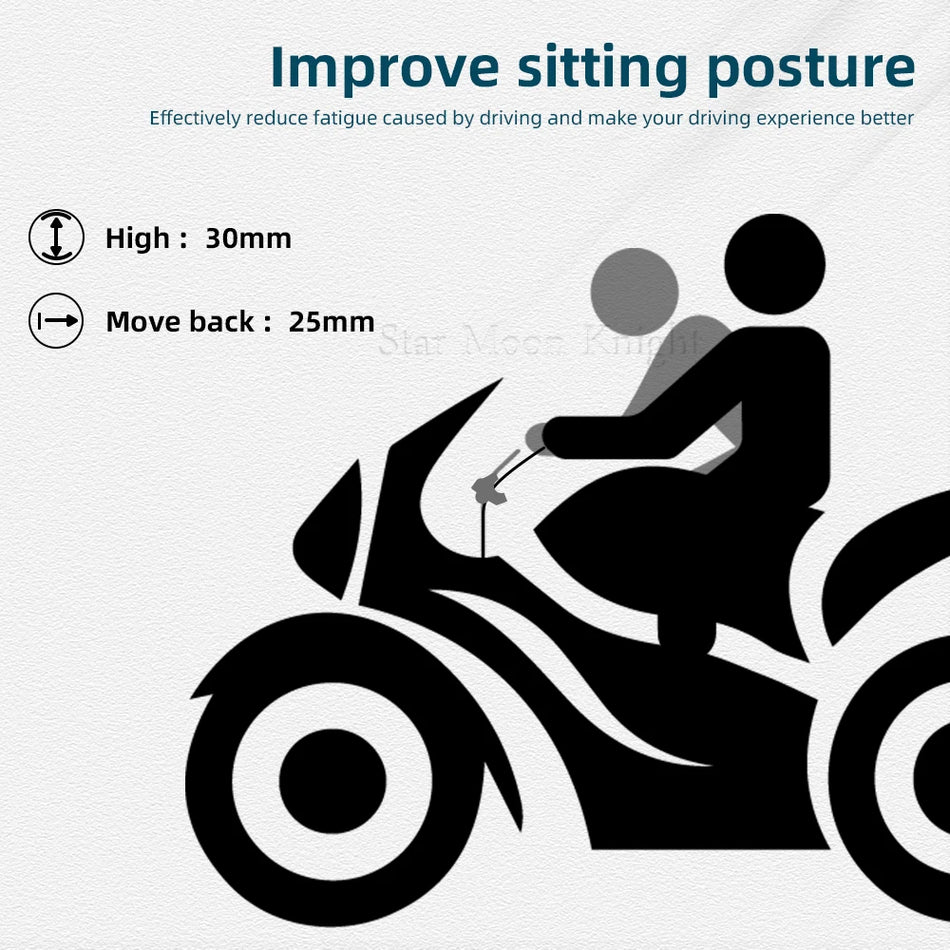 Подъемник руля Honda NX400 2024 NX500 2024 с смещением, усилитель подъема, алюминиевое удлинение зажима