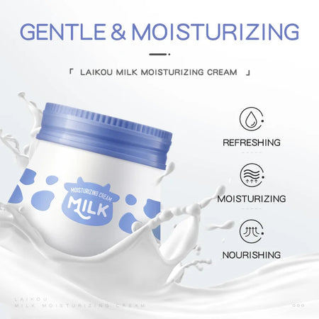 LAIKOU Milk Face Care Cream - Whitening &amp; Anti-Wrinkle Moisturizer