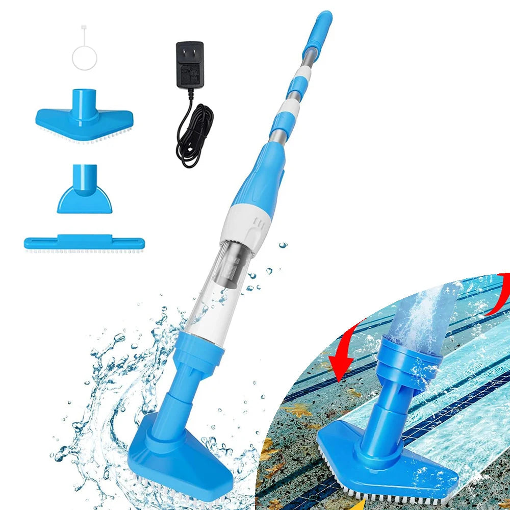 Rechargeable Pool Vacuum Cleaner Handheld - Powerful 25L/min