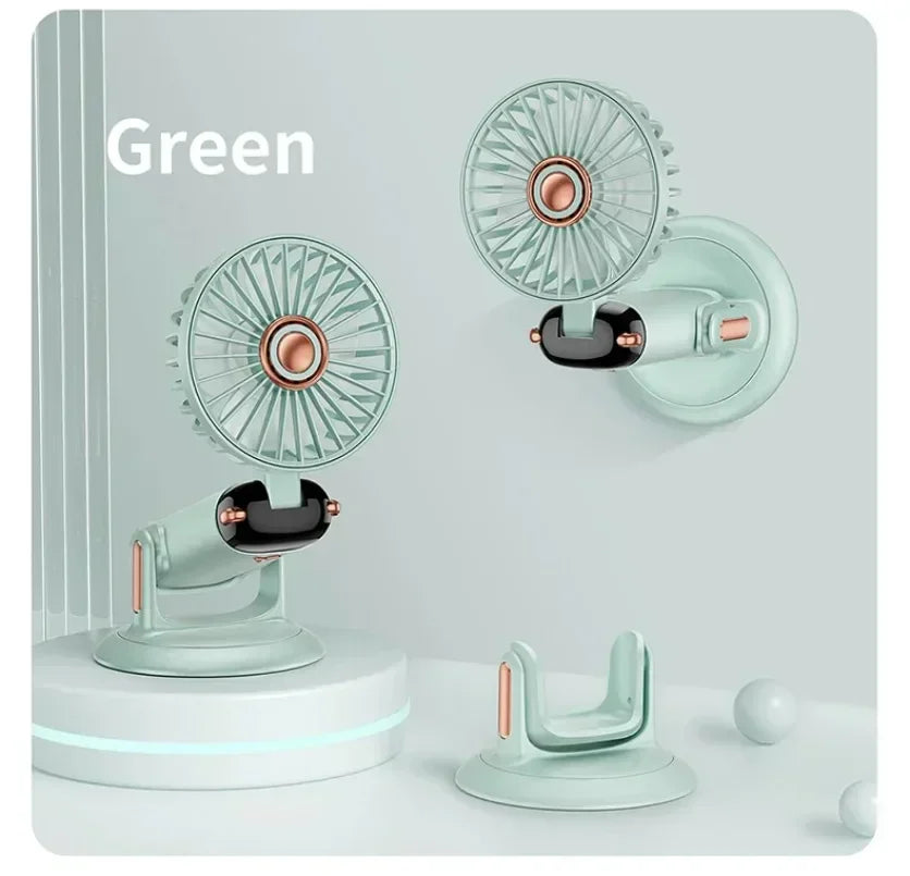 180 Degree Rotation Handheld Mini Fan &ndash; Ultra Portable Update Green