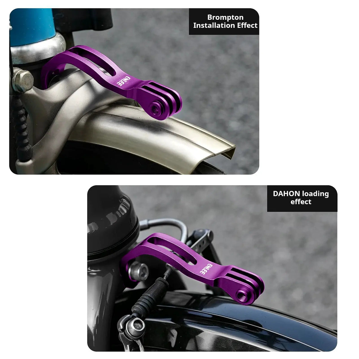 ENLEE Front Fork Light Holder Adjustable Aluminum Alloy Bracket For GOPRO Sport Camera Lamp Mount Stand Bike Accessories by InterCyprus Trading Ltd