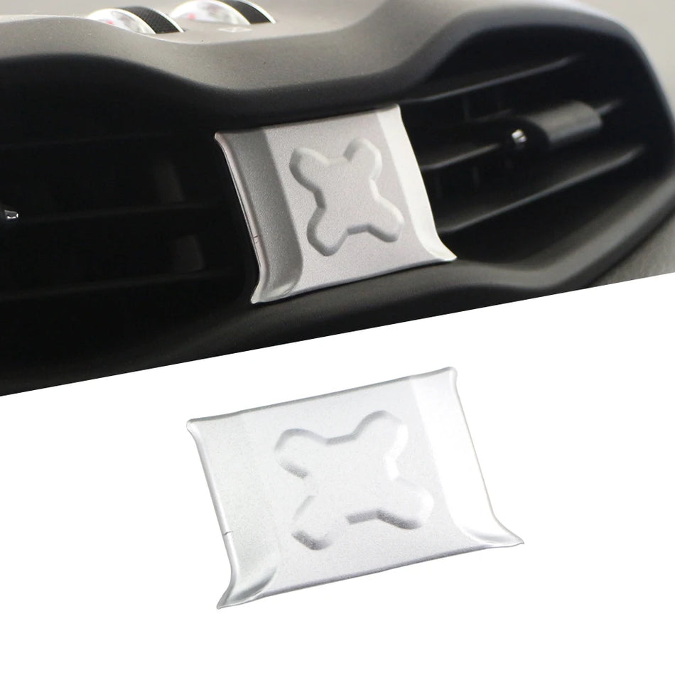 Cobridor de Acabamento de Ventilação para Jeep Renegade 2016 Cromado Ventilações de Ar Condicionado, Acabamento Interior