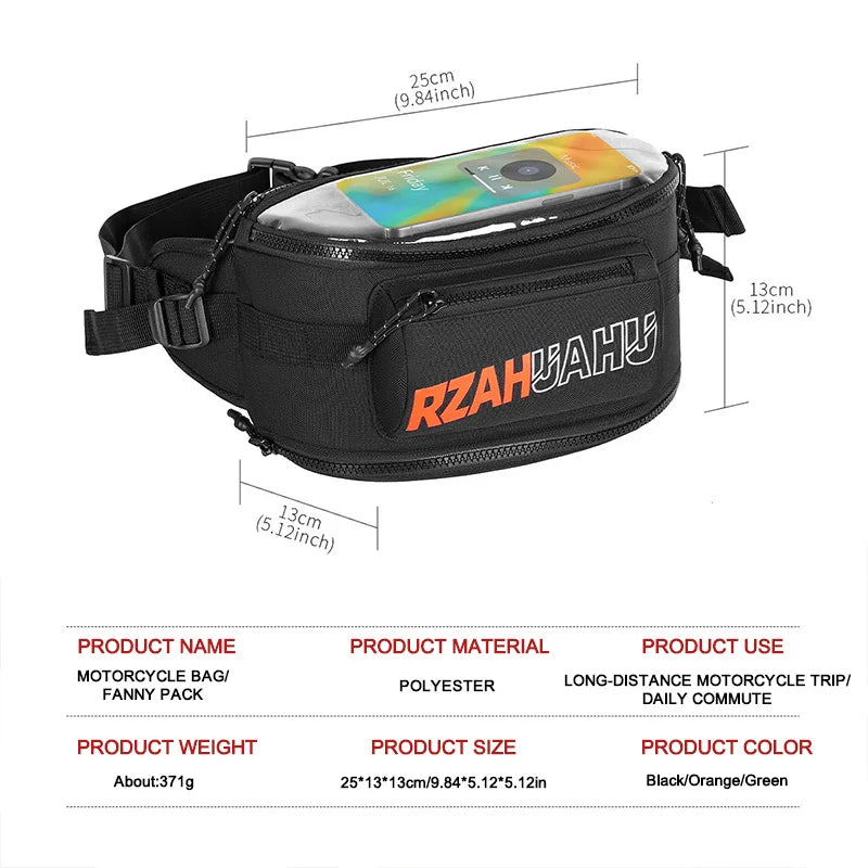 Передняя подвесная сумка для мотоцикла для дальних поездок, прочная