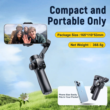 AOCHUAN Handheld Gimbal Stabilizer &ndash; Smooth Face Tracking for Perfect Selfies