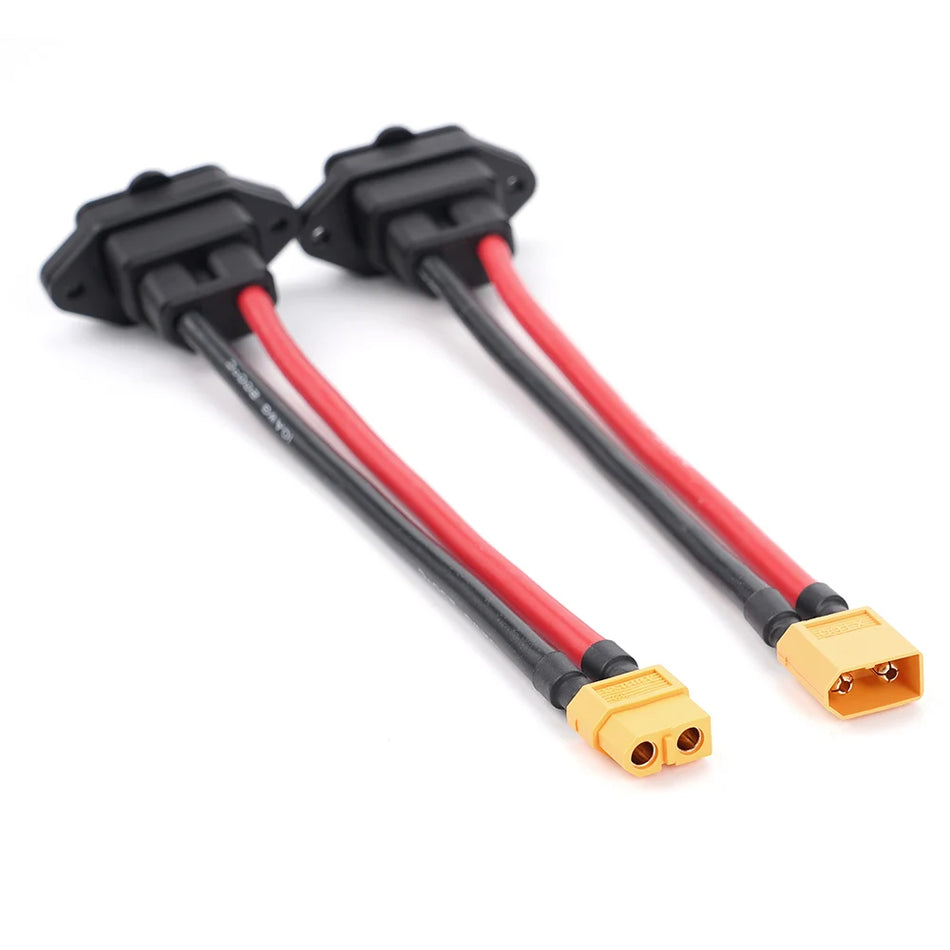 Hulit XT60 to 3-Pin Power Socket Car Charging Cable with Silica Gel Wire