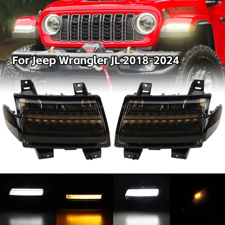 LED Fender Light Turn Signal Lights DRL Side Marker Lights for Jeep Wrangler JL Sahara Rubicon 2018-2025 by InterCyprus Trading Ltd
