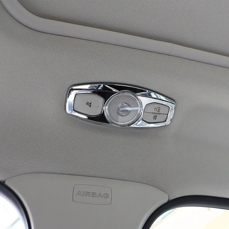 Luci di lettura adesivi decorativi in cromo per Ford Focus MK3 MK4 compatibili con Kuga Escape Mondeo Everest