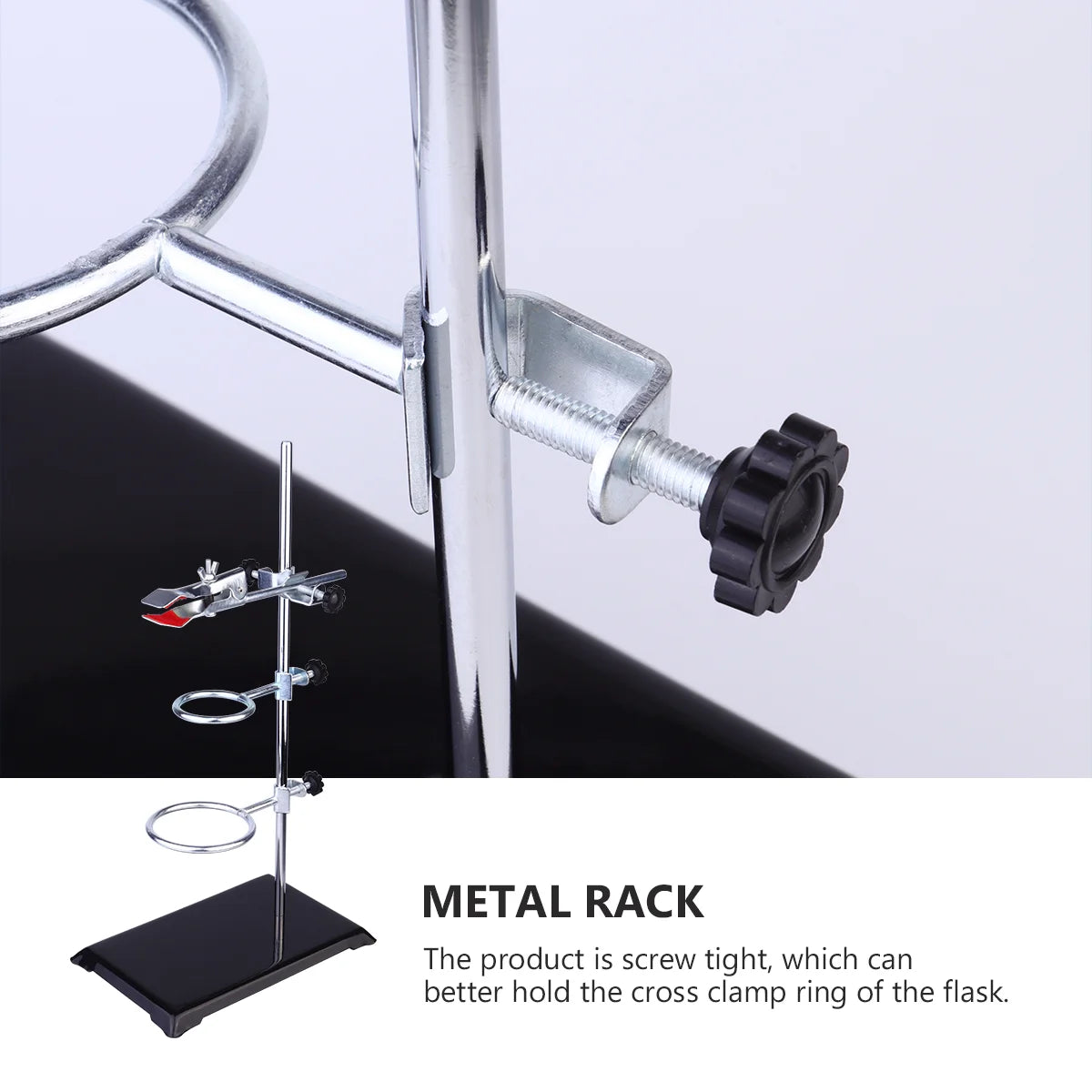 Heavy Duty Metal Stand &ndash; Durable Support for Chemistry Experiments