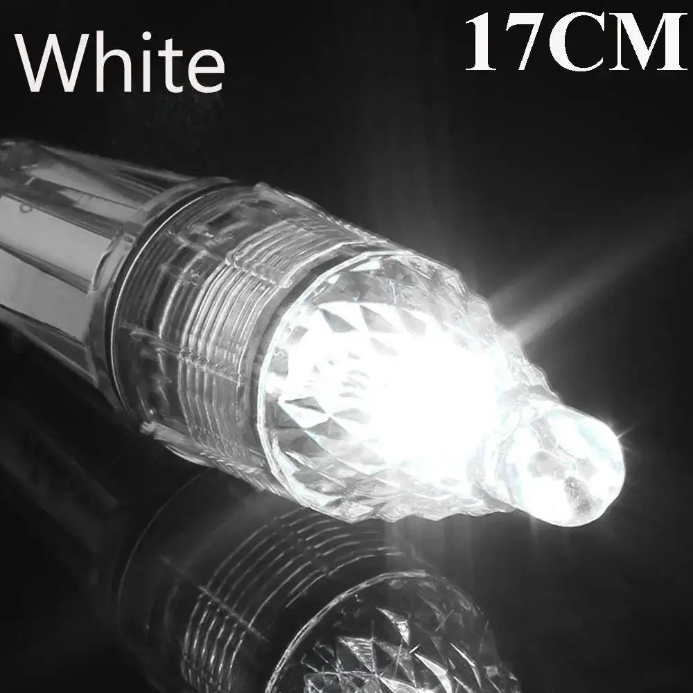 Deep Drop Underwater LED Lure Light &ndash; Night Fishing Glow White 17CM / 10PCS