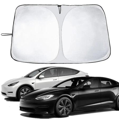 Car Sun Shade Protector Parasol Auto Front Window Sunshade Covers Car Sun Umbrella Cloth for Tesla Model 3/Y 2018-2022 by InterCyprus Trading Ltd