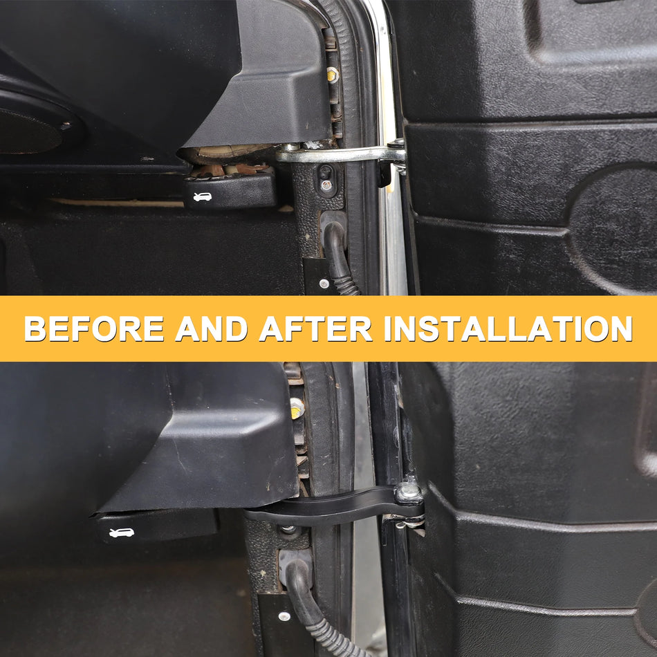 2Pcs uhlíková oceľ predné dverové pánty pre Defender 90 110 130