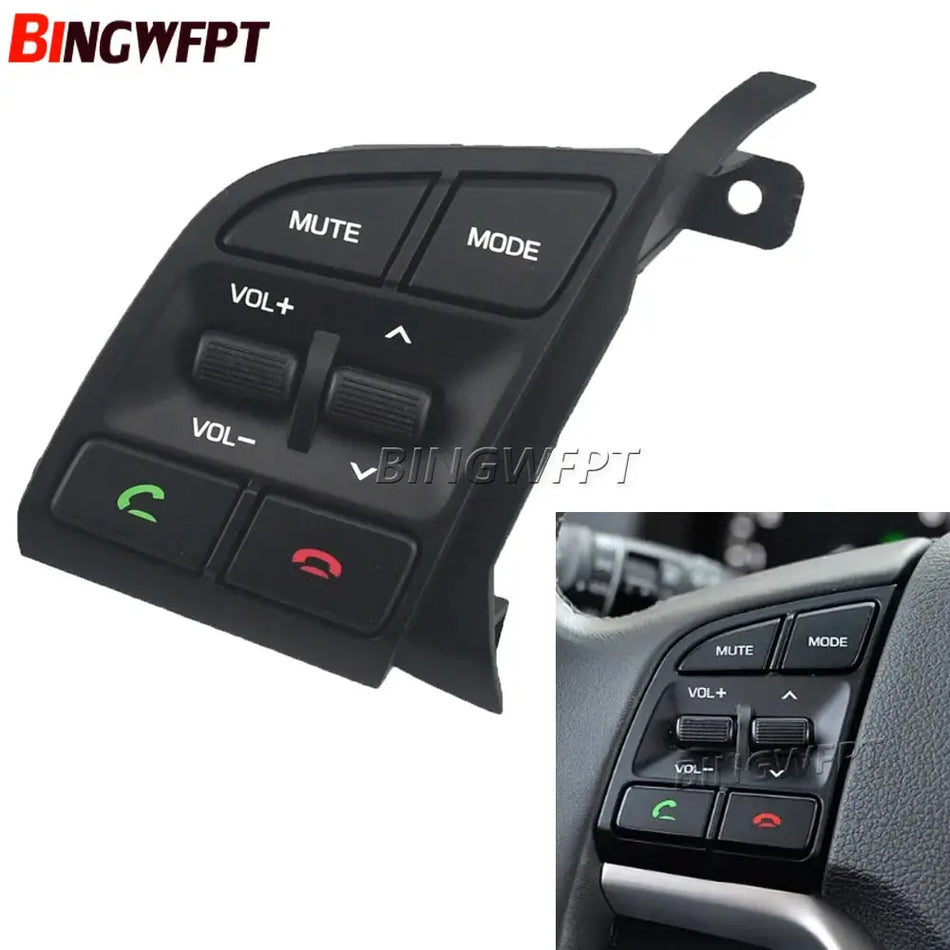 Steering Wheel Audio Control Button 96710- F8400 Volume Control Switch Left 96710-D3500 FOR HYUNDAI Tucson 2016-2019 by InterCyprus Trading Ltd