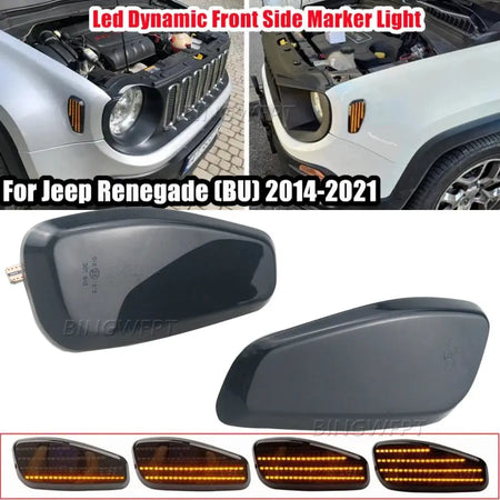 OEM: 68256049AA Turn Signal Side Marker LED Light For Jeep Renegade 2015-2022 High Quality Dynamic Blinker Indicator Lamp by InterCyprus Trading Ltd