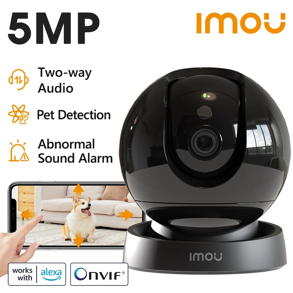 IMOU Rex 3D 5MP Indoor Security Camera with AI Smart Tracking