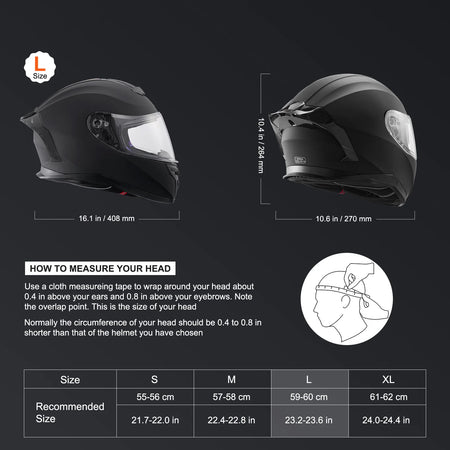 SucceBuy Motorcycle Helmet &ndash; Full Face Helmet Bluetooth