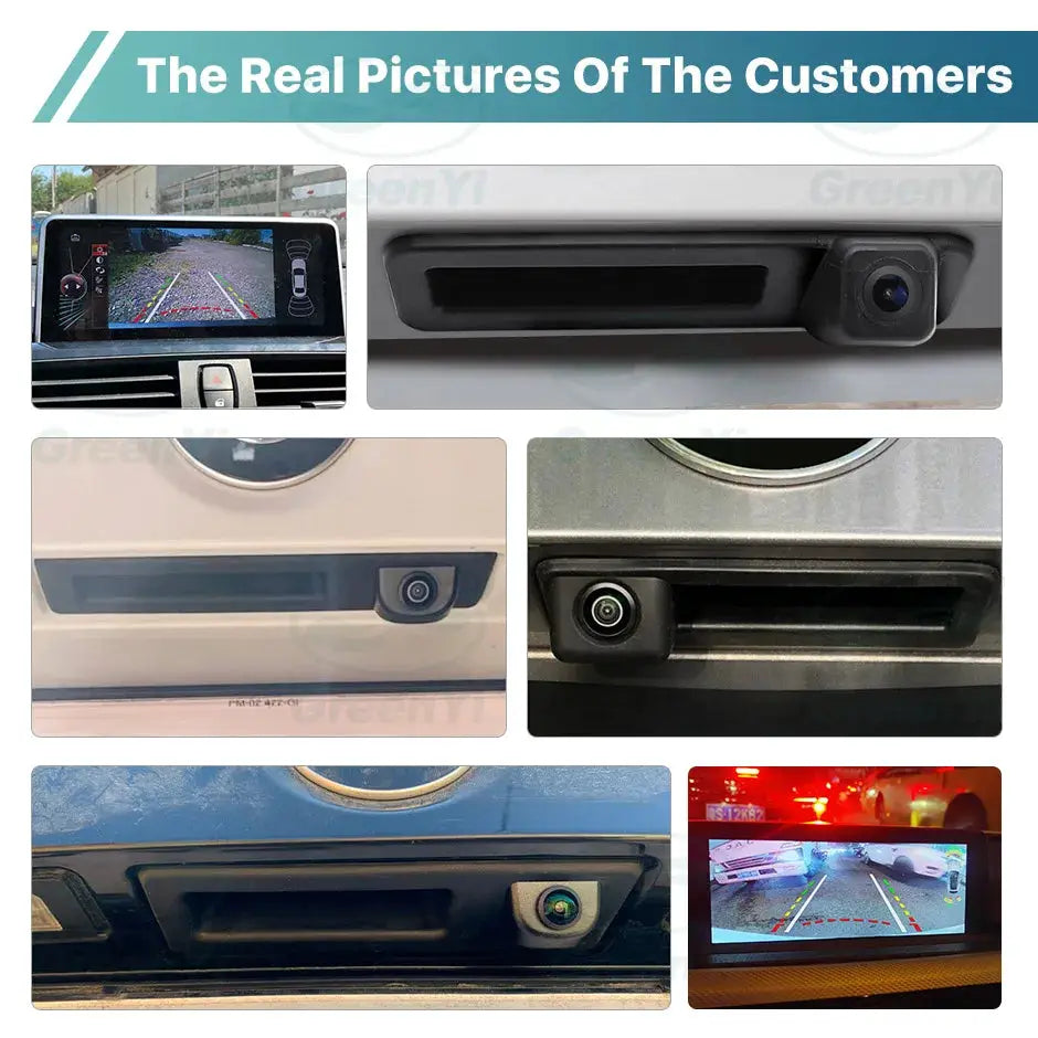 Dynamic Trajectory Trunk Handle Rear View Camera For BMW X1/3/5 E39 E53 E82 E88 E84 E90 E91 E92 E93 E60 E61 E70 F10 F30 F11 F25 by InterCyprus Trading Ltd