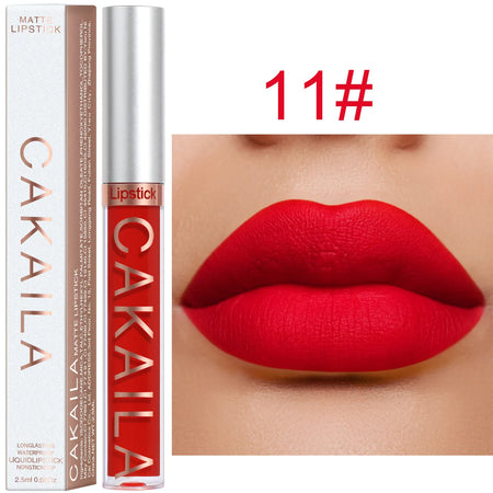 18 Colour Matte Lipstick - Non-Stick Cup Waterproof Lip Gloss 11