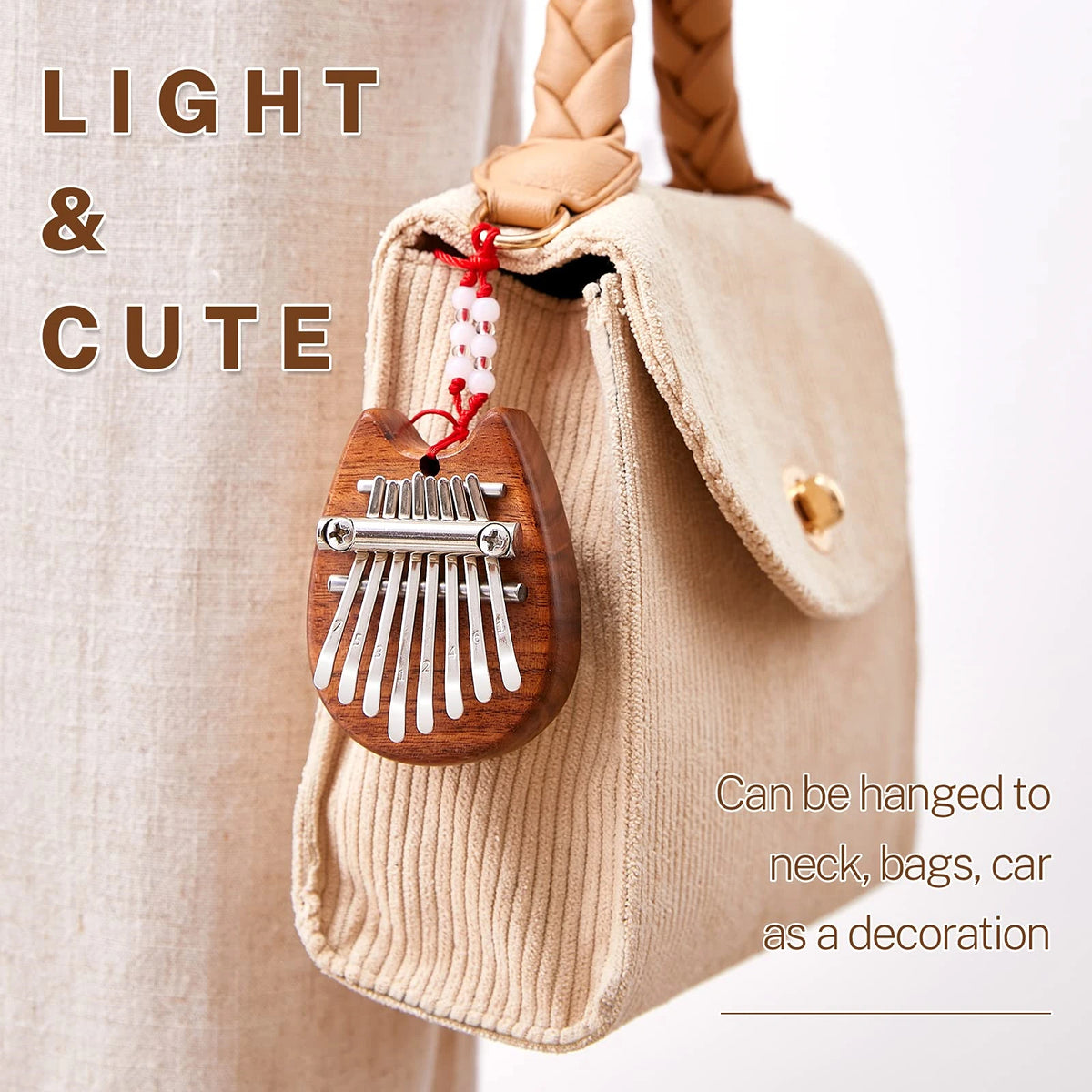 Mini Kalimba 8 Key Thumb Piano &ndash; Cute Totoro Style Design