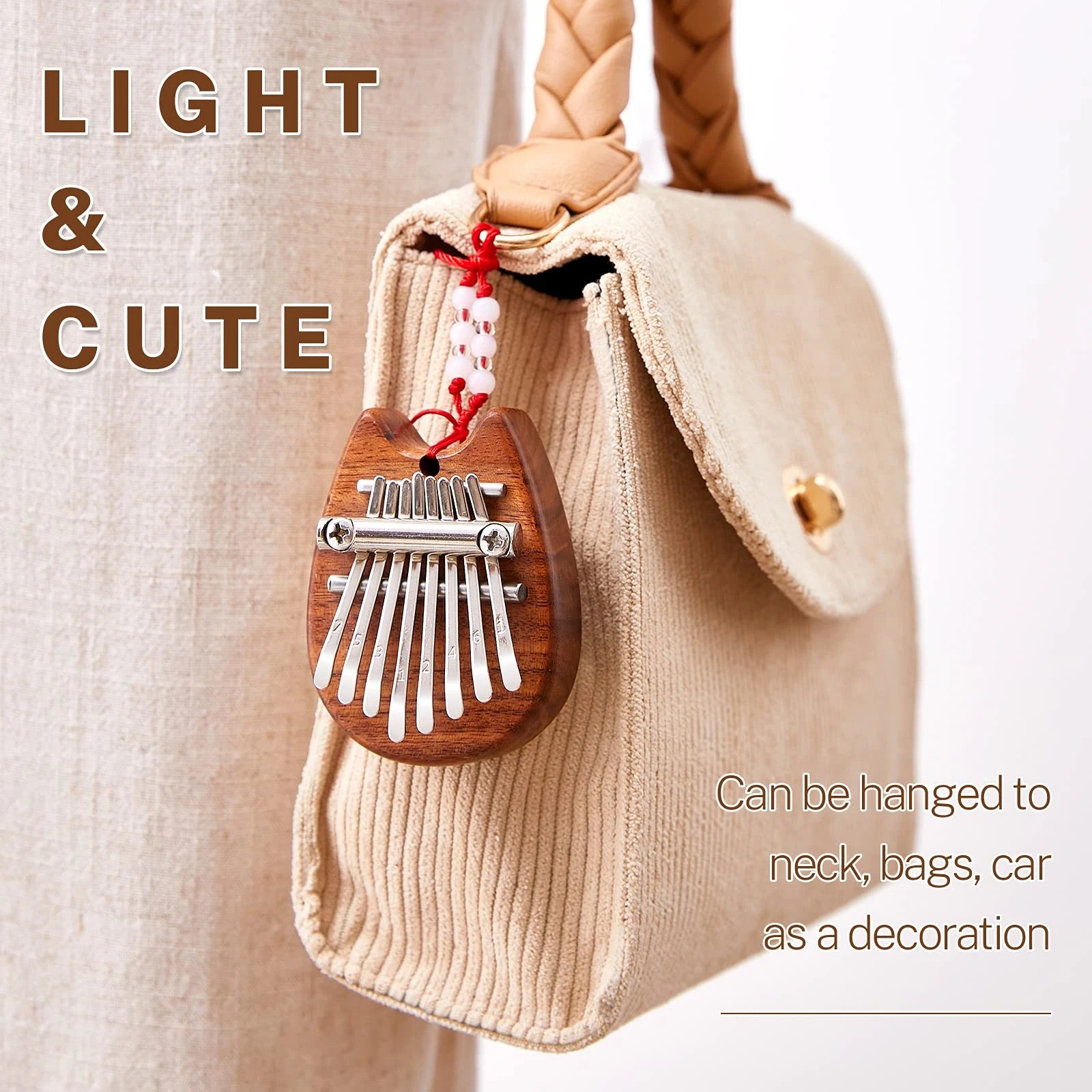 Mini Kalimba 8 Key Thumb Piano &ndash; Cute Totoro Style Design