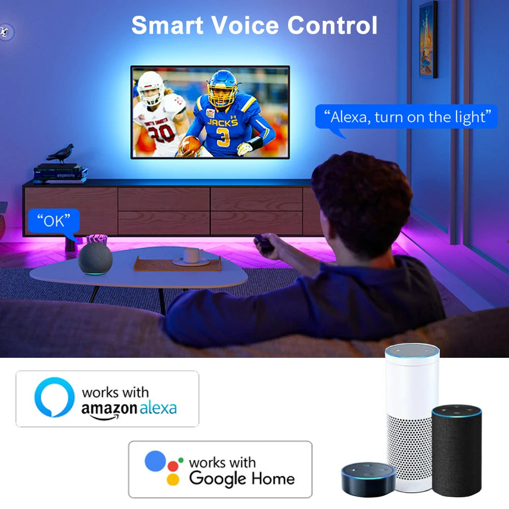 Smart Ambilight TV Backlight 4K LED Sync Box &ndash; Voice Control