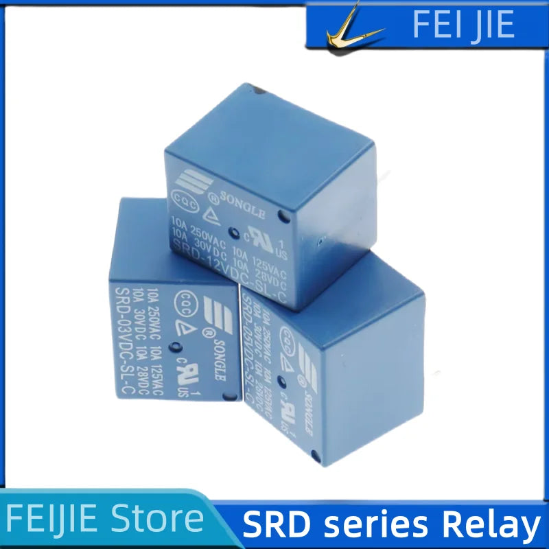 10PCS Relay SRD-05V SL-C &ndash; High-Quality Versatile Voltage Options