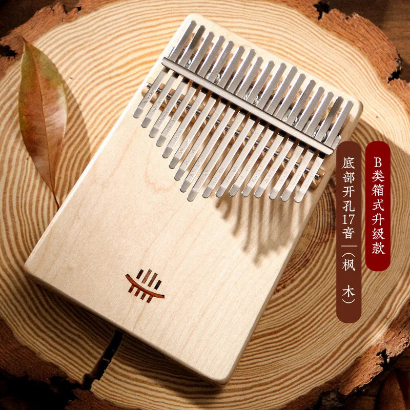 Hluru 17 21 Key Kalimba Thumb Piano &ndash; Premium Wood 17 Key Maple Wood