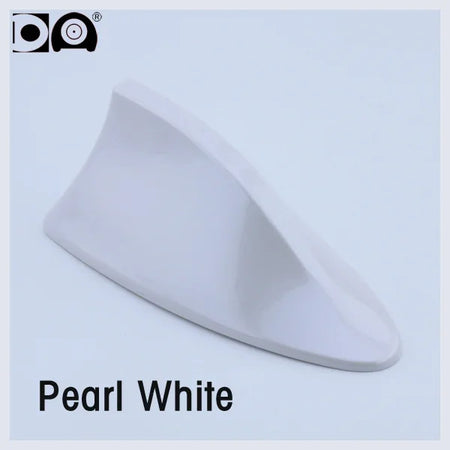 Universal Shark Fin Antenna &ndash; Enhanced FM/AM Radio Signal Pearl White