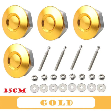 4Pcs 25/30/32mm Car Push Button Bonnet Hood Pin Quick Release Latch Lock Clip Kit Aluminum Engine Exterior Parts Universal by InterCyprus Trading Ltd