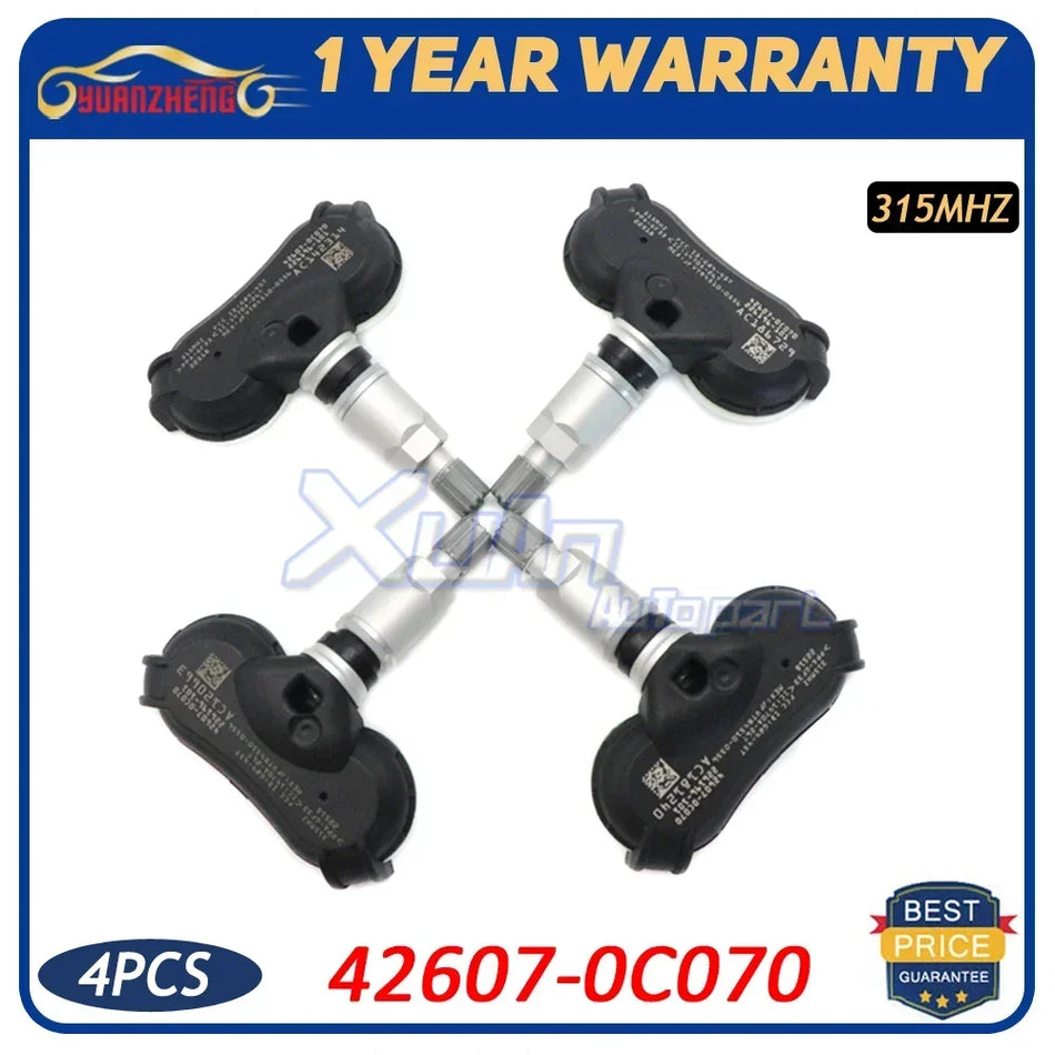 TPMS senzor tlaku pneumatik pro Toyota Tundra 315MHz 426070C070 náhradní díl skladem