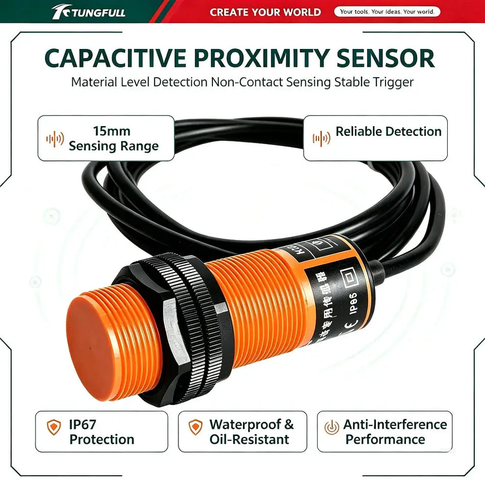 M30 Capacitive Proximity Sensor 220V NO Feed Level Switch for Livestock by InterCyprus Trading Ltd