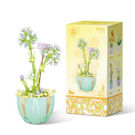 Building Block Bouquet 3D Model &ndash; Creative Home Decoration 2087 With Box