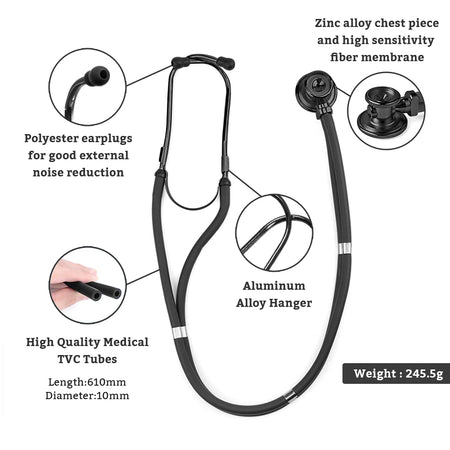 Double Auscultation Head Stethoscope - Professional Grade
