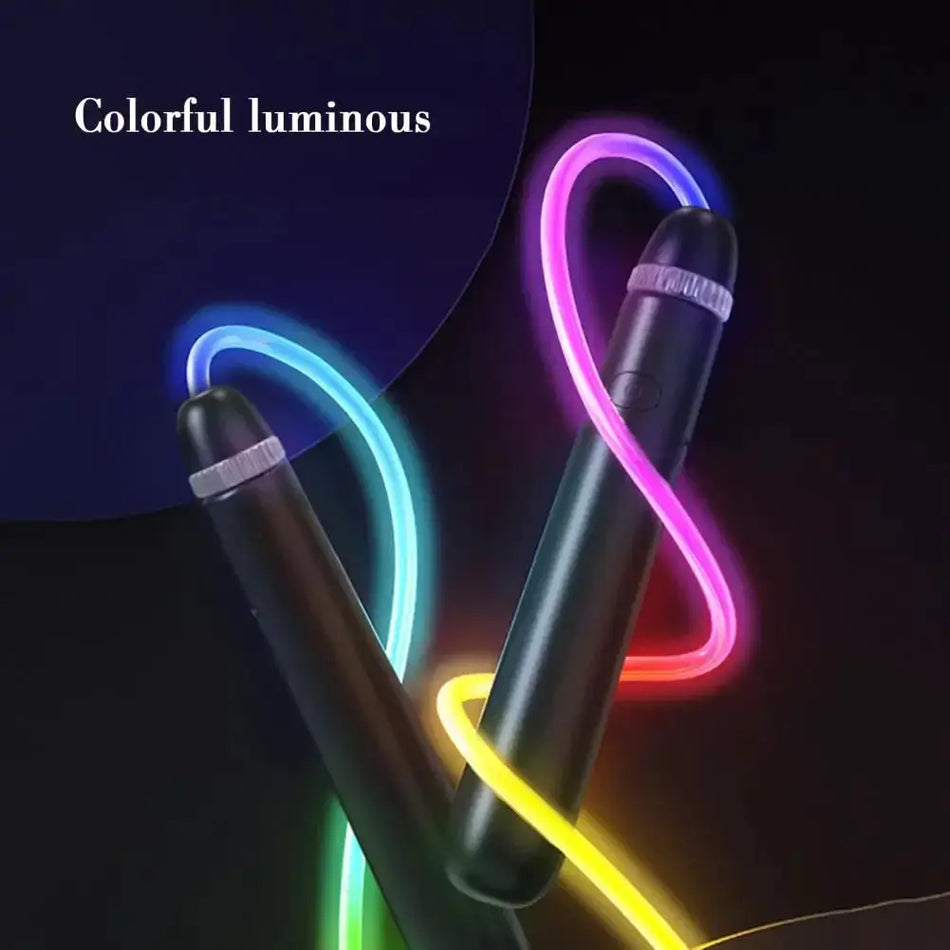 USB Rechargeable LED Jump Rope With Color Changing Lights For Fitness Training by InterCyprus Trading Ltd