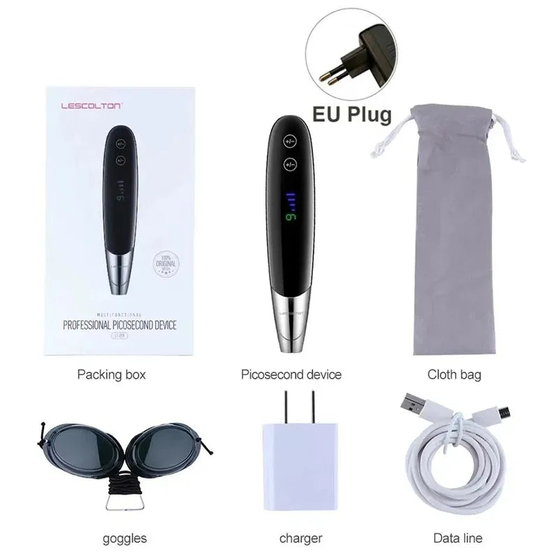9 Level Laser Picosecond Pen &ndash; All In One Skin Rejuvenation EU Plug-With Box