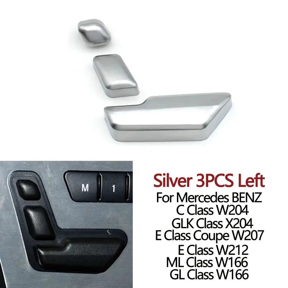 Car Left Right Seat Adjust Switch Control Button Cover Replacement For BENZ C GLK E ML GL Class W204 C204 X204 W212 W207 W166 by InterCyprus Trading Ltd