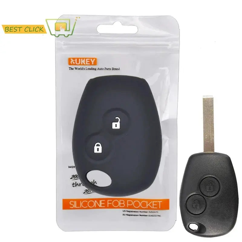 Silicone Car Key Case For Renault Trafic Clio Kangoo Master Modus Twingo for Opel Movano Vivaro Cover Remote Fob Shell by InterCyprus Trading Ltd